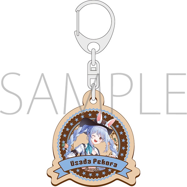 [Pre-order] hololive - Western Caravan - Wooden Keychain / Usada Pekora